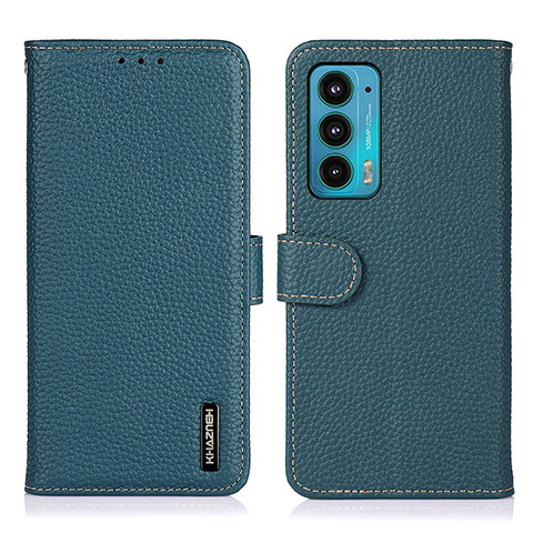 Funda de Cuero Cartera con Soporte Carcasa B01H para Motorola Moto Edge 20 5G Verde