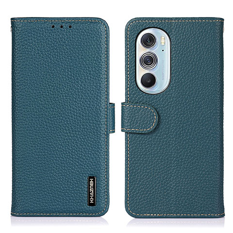 Funda de Cuero Cartera con Soporte Carcasa B01H para Motorola Moto Edge 30 Pro 5G Verde