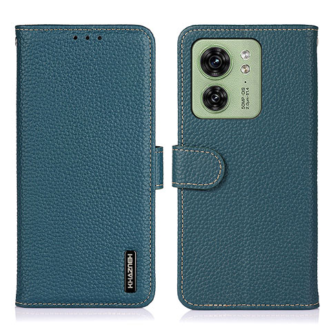 Funda de Cuero Cartera con Soporte Carcasa B01H para Motorola Moto Edge 40 5G Verde