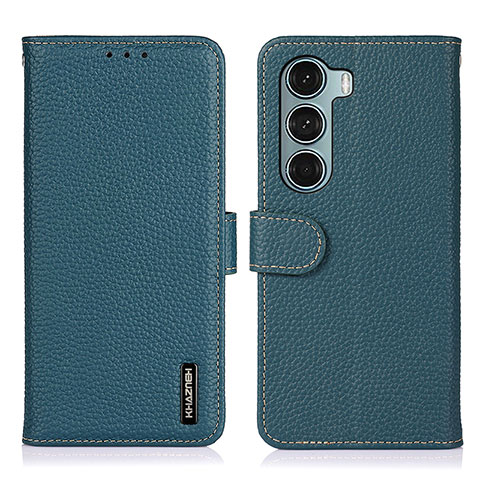 Funda de Cuero Cartera con Soporte Carcasa B01H para Motorola Moto Edge S30 5G Verde