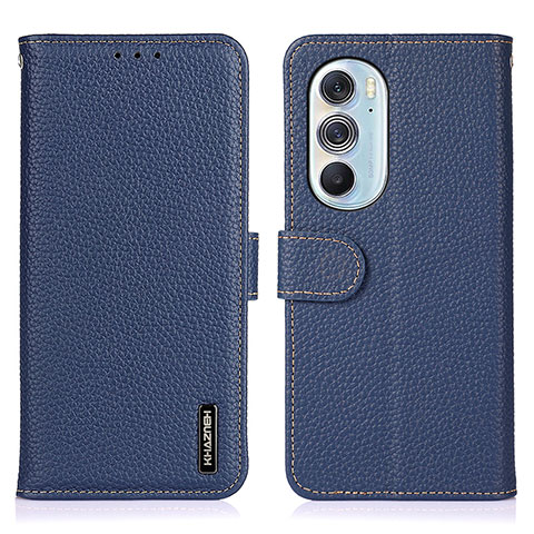 Funda de Cuero Cartera con Soporte Carcasa B01H para Motorola Moto Edge X30 5G Azul