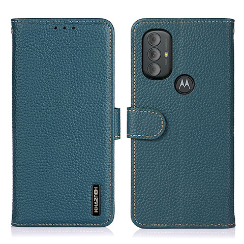 Funda de Cuero Cartera con Soporte Carcasa B01H para Motorola Moto G Play Gen 2 Verde