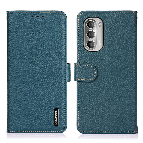 Funda de Cuero Cartera con Soporte Carcasa B01H para Motorola Moto G Stylus (2022) 4G Verde