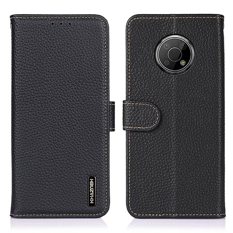 Funda de Cuero Cartera con Soporte Carcasa B01H para Nokia G300 5G Negro