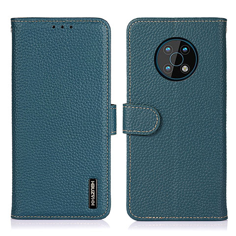 Funda de Cuero Cartera con Soporte Carcasa B01H para Nokia G50 5G Verde