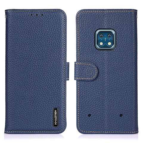 Funda de Cuero Cartera con Soporte Carcasa B01H para Nokia XR20 Azul