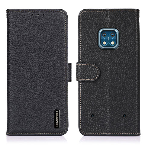 Funda de Cuero Cartera con Soporte Carcasa B01H para Nokia XR20 Negro