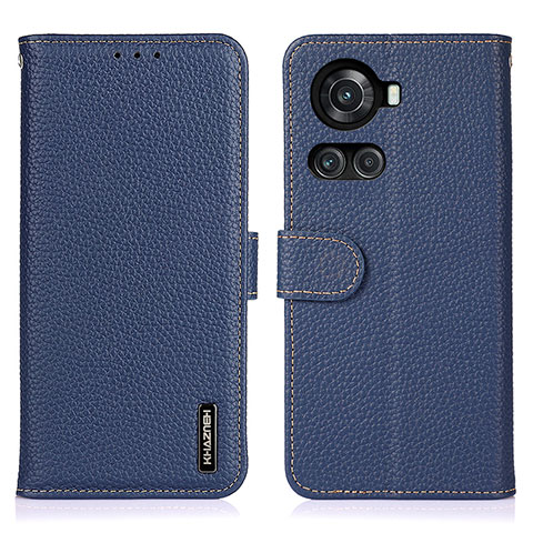 Funda de Cuero Cartera con Soporte Carcasa B01H para OnePlus 10R 5G Azul