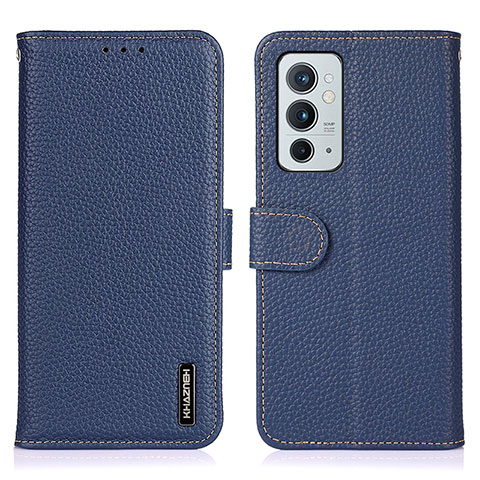 Funda de Cuero Cartera con Soporte Carcasa B01H para OnePlus 9RT 5G Azul