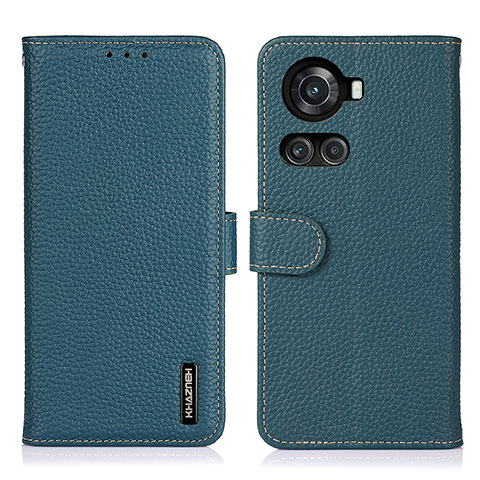 Funda de Cuero Cartera con Soporte Carcasa B01H para OnePlus Ace 5G Verde