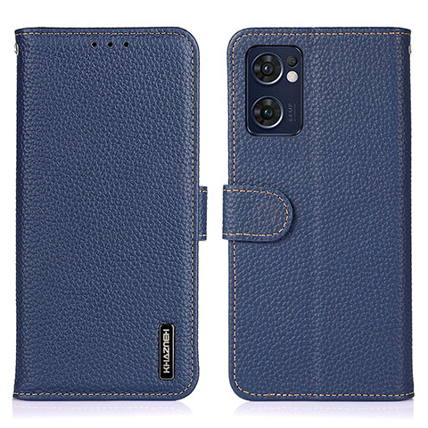 Funda de Cuero Cartera con Soporte Carcasa B01H para OnePlus Nord CE 2 5G Azul