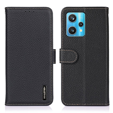 Funda de Cuero Cartera con Soporte Carcasa B01H para Realme 9 Pro+ Plus 5G Negro