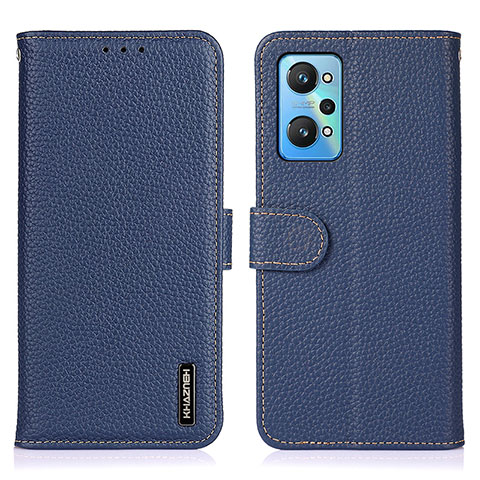 Funda de Cuero Cartera con Soporte Carcasa B01H para Realme GT Neo2 5G Azul