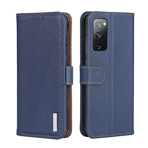 Funda de Cuero Cartera con Soporte Carcasa B01H para Realme Q3 Pro 5G Azul