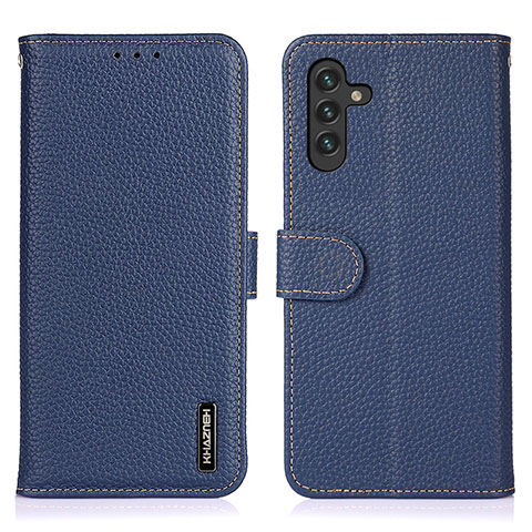 Funda de Cuero Cartera con Soporte Carcasa B01H para Samsung Galaxy A04s Azul