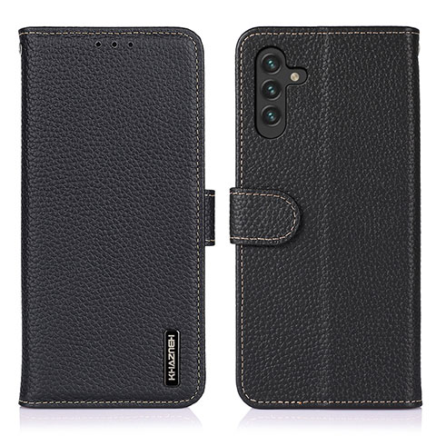 Funda de Cuero Cartera con Soporte Carcasa B01H para Samsung Galaxy A04s Negro