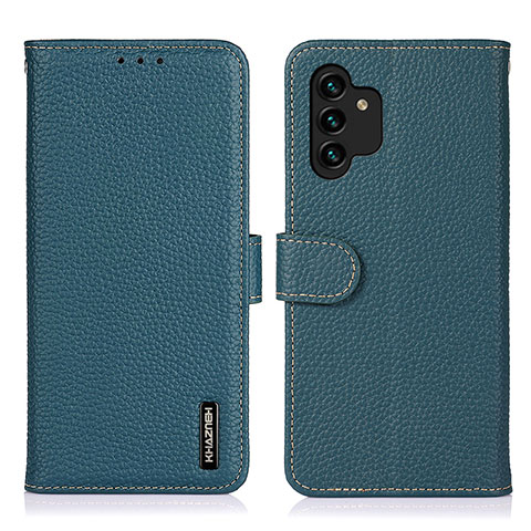 Funda de Cuero Cartera con Soporte Carcasa B01H para Samsung Galaxy A13 4G Verde