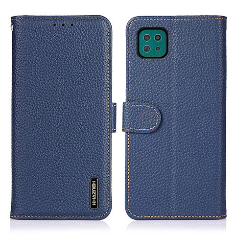 Funda de Cuero Cartera con Soporte Carcasa B01H para Samsung Galaxy A22s 5G Azul