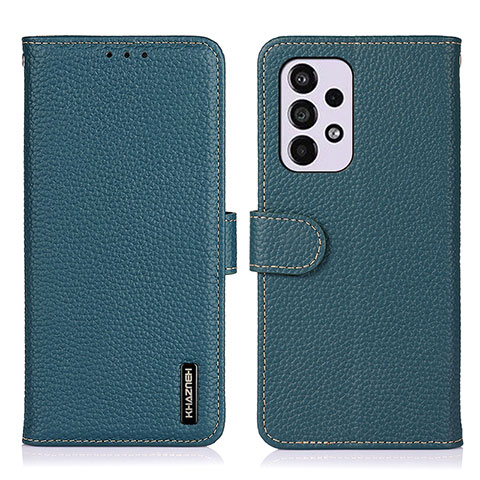 Funda de Cuero Cartera con Soporte Carcasa B01H para Samsung Galaxy A33 5G Verde