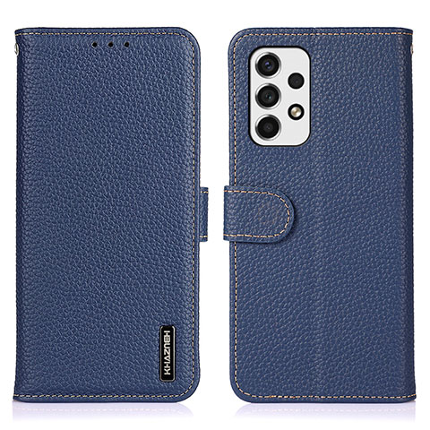 Funda de Cuero Cartera con Soporte Carcasa B01H para Samsung Galaxy A53 5G Azul