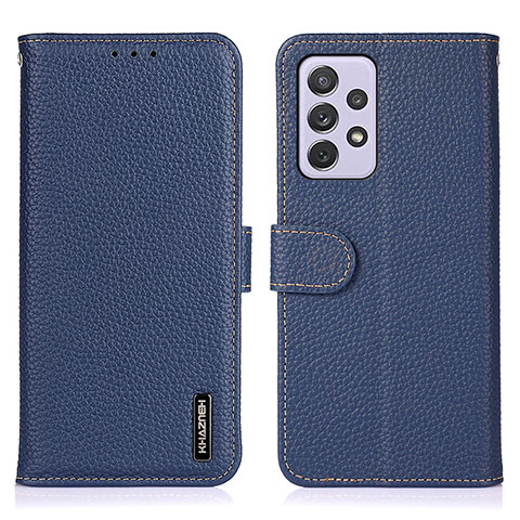 Funda de Cuero Cartera con Soporte Carcasa B01H para Samsung Galaxy A73 5G Azul