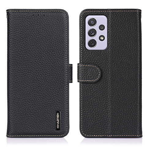 Funda de Cuero Cartera con Soporte Carcasa B01H para Samsung Galaxy A73 5G Negro