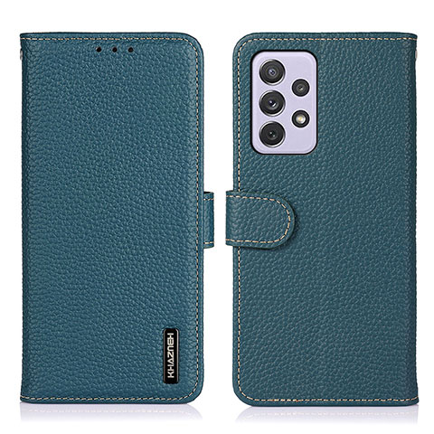 Funda de Cuero Cartera con Soporte Carcasa B01H para Samsung Galaxy A73 5G Verde