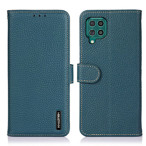 Funda de Cuero Cartera con Soporte Carcasa B01H para Samsung Galaxy F62 5G Verde