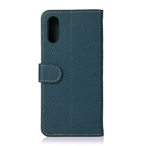 Funda de Cuero Cartera con Soporte Carcasa B01H para Samsung Galaxy M02 Verde