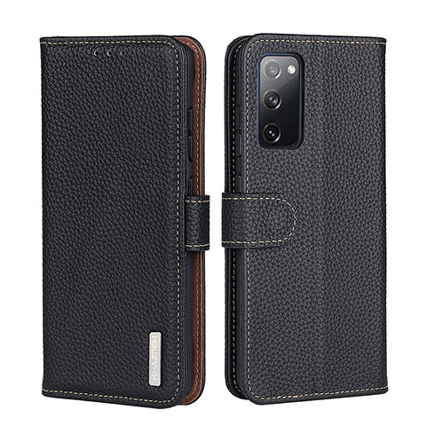 Funda de Cuero Cartera con Soporte Carcasa B01H para Samsung Galaxy Note 20 5G Negro