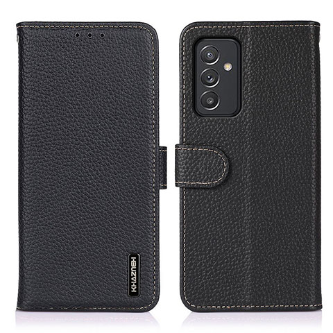 Funda de Cuero Cartera con Soporte Carcasa B01H para Samsung Galaxy Quantum4 5G Negro