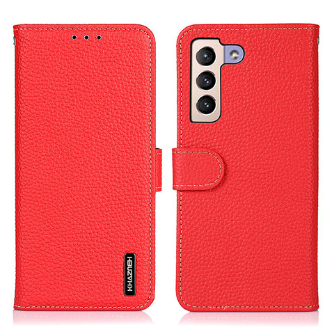 Funda de Cuero Cartera con Soporte Carcasa B01H para Samsung Galaxy S25 Plus 5G Rojo