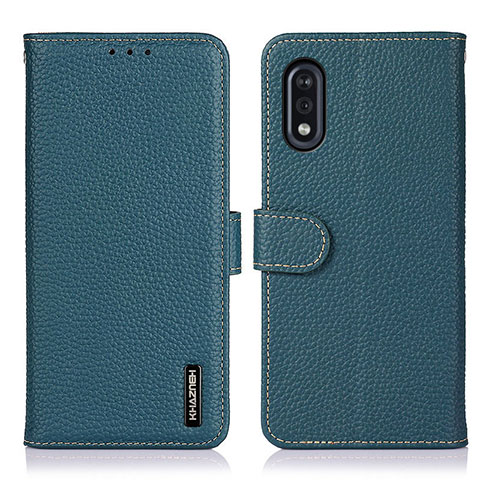 Funda de Cuero Cartera con Soporte Carcasa B01H para Sony Xperia Ace II Verde