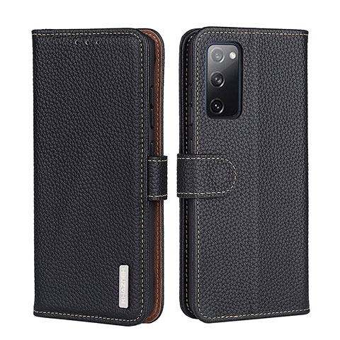 Funda de Cuero Cartera con Soporte Carcasa B01H para Xiaomi Mi 10T 5G Negro