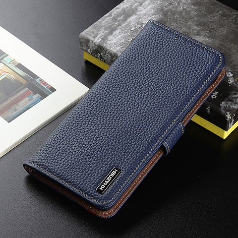 Funda de Cuero Cartera con Soporte Carcasa B01H para Xiaomi Mi 12S Ultra 5G Azul