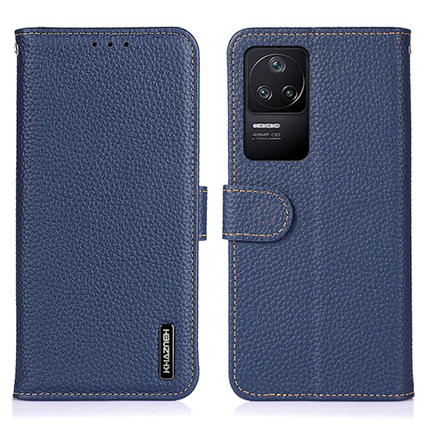 Funda de Cuero Cartera con Soporte Carcasa B01H para Xiaomi Poco F4 5G Azul