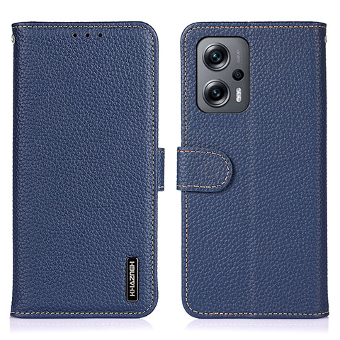 Funda de Cuero Cartera con Soporte Carcasa B01H para Xiaomi Poco X4 GT 5G Azul