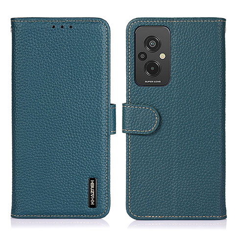 Funda de Cuero Cartera con Soporte Carcasa B01H para Xiaomi Redmi 11 Prime 4G Verde