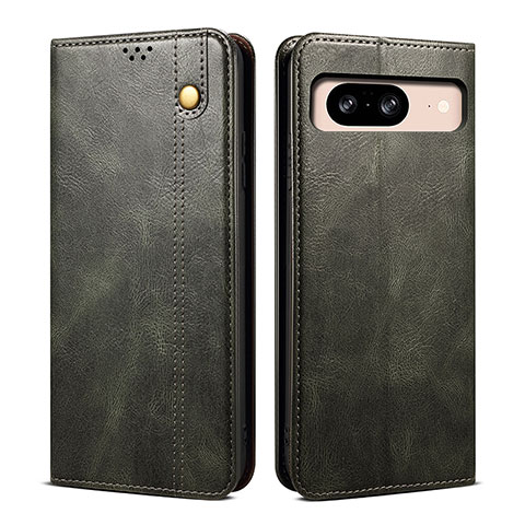 Funda de Cuero Cartera con Soporte Carcasa B01S para Google Pixel 8 5G Verde