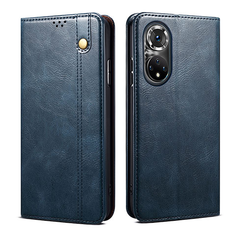 Funda de Cuero Cartera con Soporte Carcasa B01S para Huawei Honor 50 5G Azul