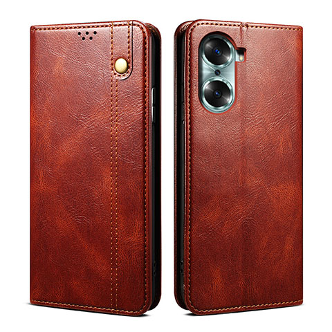 Funda de Cuero Cartera con Soporte Carcasa B01S para Huawei Honor 60 Pro 5G Marron