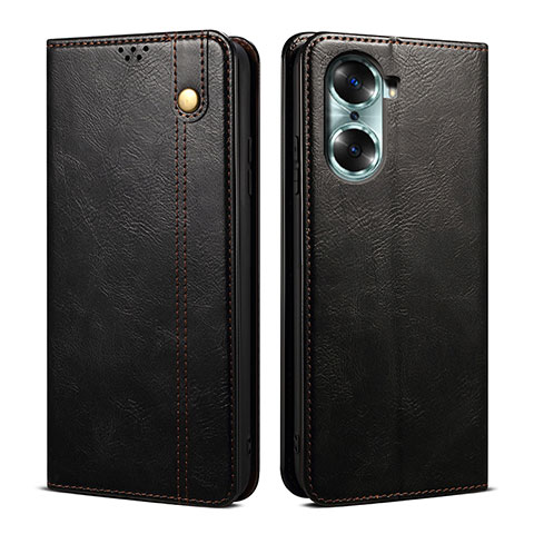 Funda de Cuero Cartera con Soporte Carcasa B01S para Huawei Honor 60 Pro 5G Negro