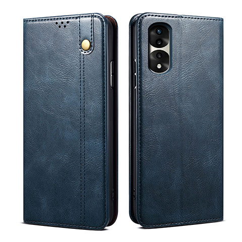 Funda de Cuero Cartera con Soporte Carcasa B01S para Huawei Honor 70 Pro 5G Azul