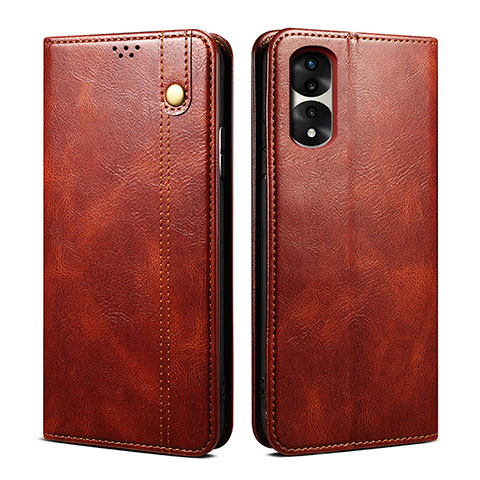 Funda de Cuero Cartera con Soporte Carcasa B01S para Huawei Honor 70 Pro+ Plus 5G Marron