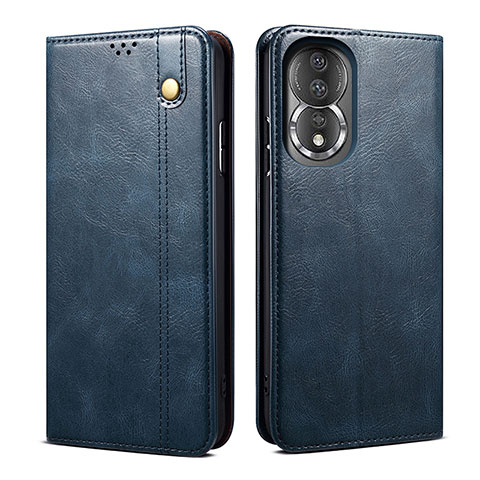 Funda de Cuero Cartera con Soporte Carcasa B01S para Huawei Honor 80 5G Azul