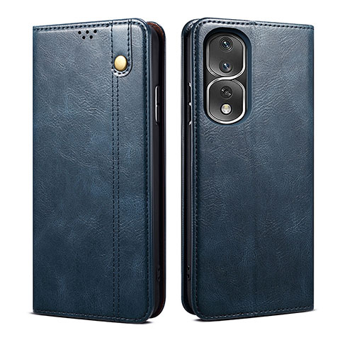 Funda de Cuero Cartera con Soporte Carcasa B01S para Huawei Honor 80 Pro 5G Azul