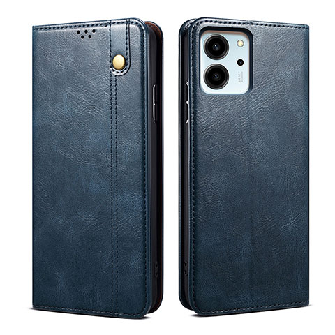 Funda de Cuero Cartera con Soporte Carcasa B01S para Huawei Honor 80 SE 5G Azul