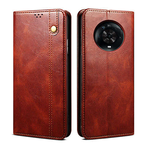 Funda de Cuero Cartera con Soporte Carcasa B01S para Huawei Honor Magic4 5G Marron