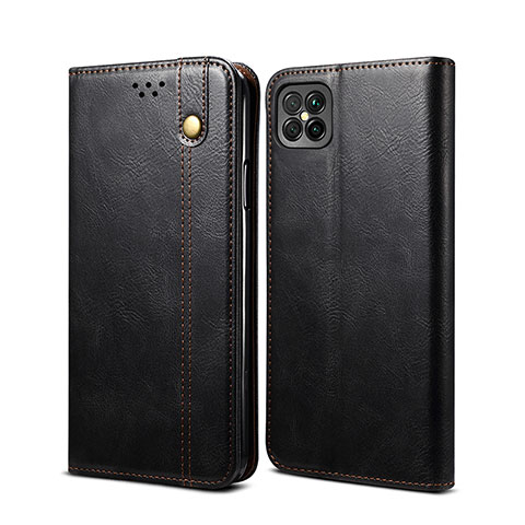 Funda de Cuero Cartera con Soporte Carcasa B01S para Huawei Nova 8 SE 4G Negro