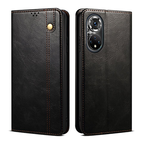 Funda de Cuero Cartera con Soporte Carcasa B01S para Huawei Nova 9 Pro Negro